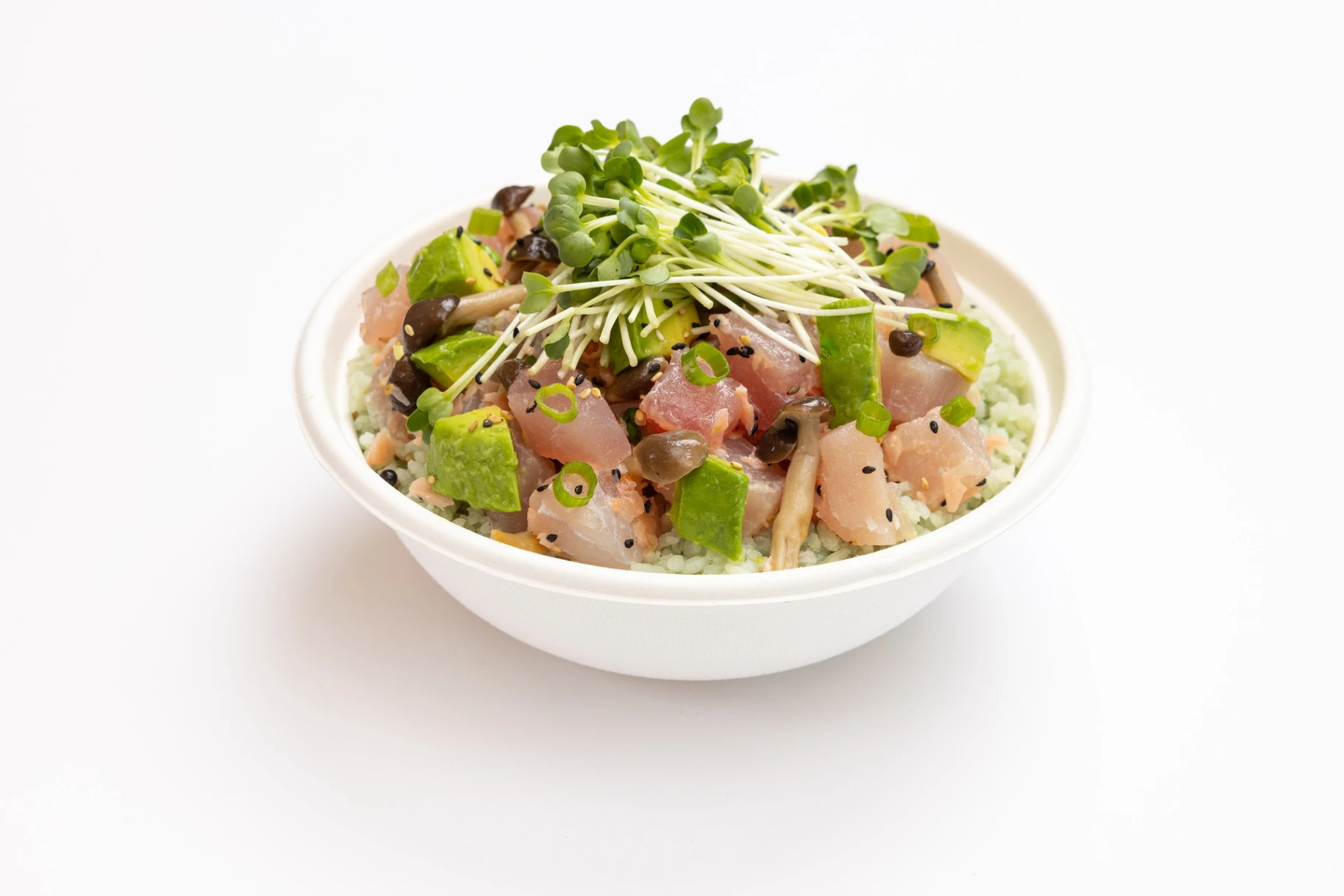 Truffled Yuzu Albacore Bowl with Cauliflower Rice