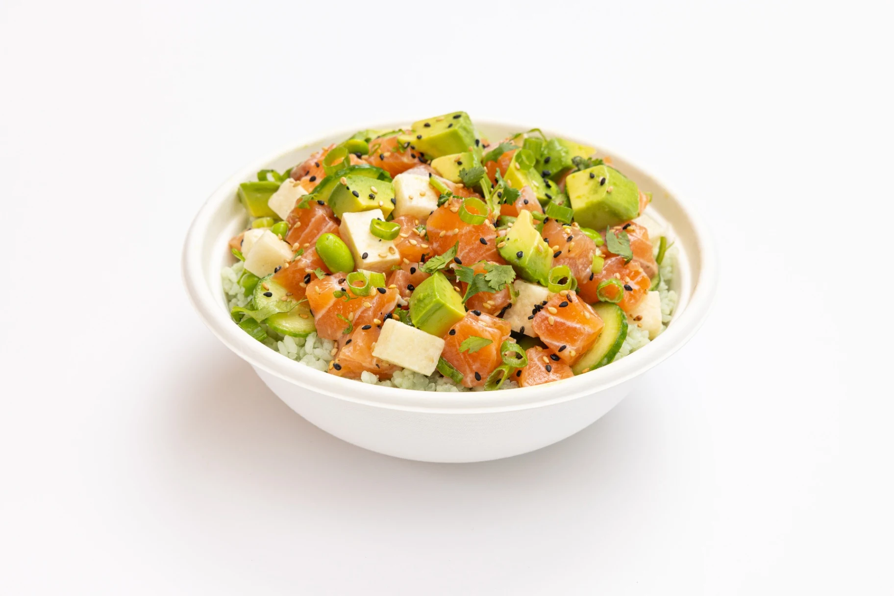 Yuzu Salmon Bowl with Bamboo Rice