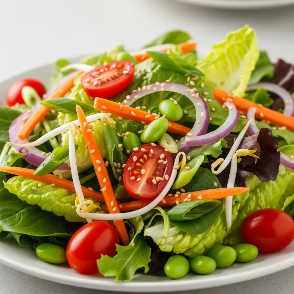 Sesame Edamame Salad (Tomatoes on the Side)
