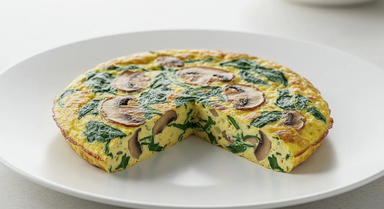 Spinach and Mushroom Egg Frittata