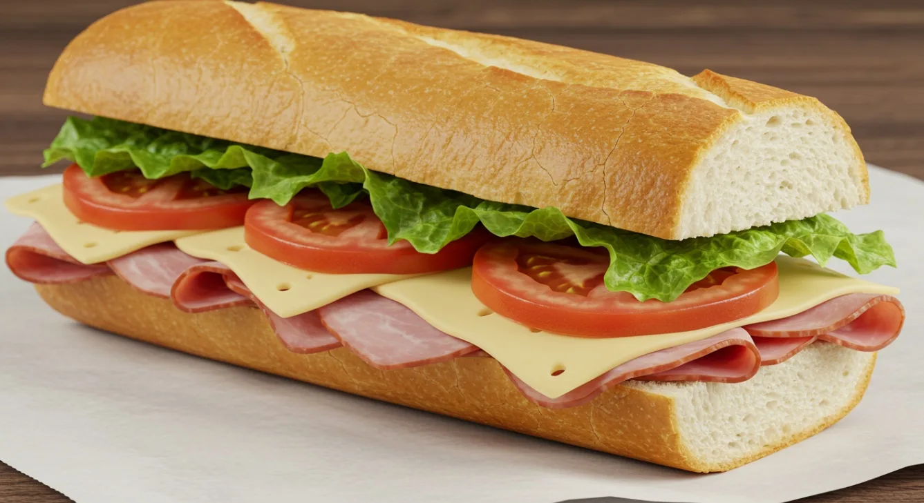 Smoked Ham and Gouda on a Hero
