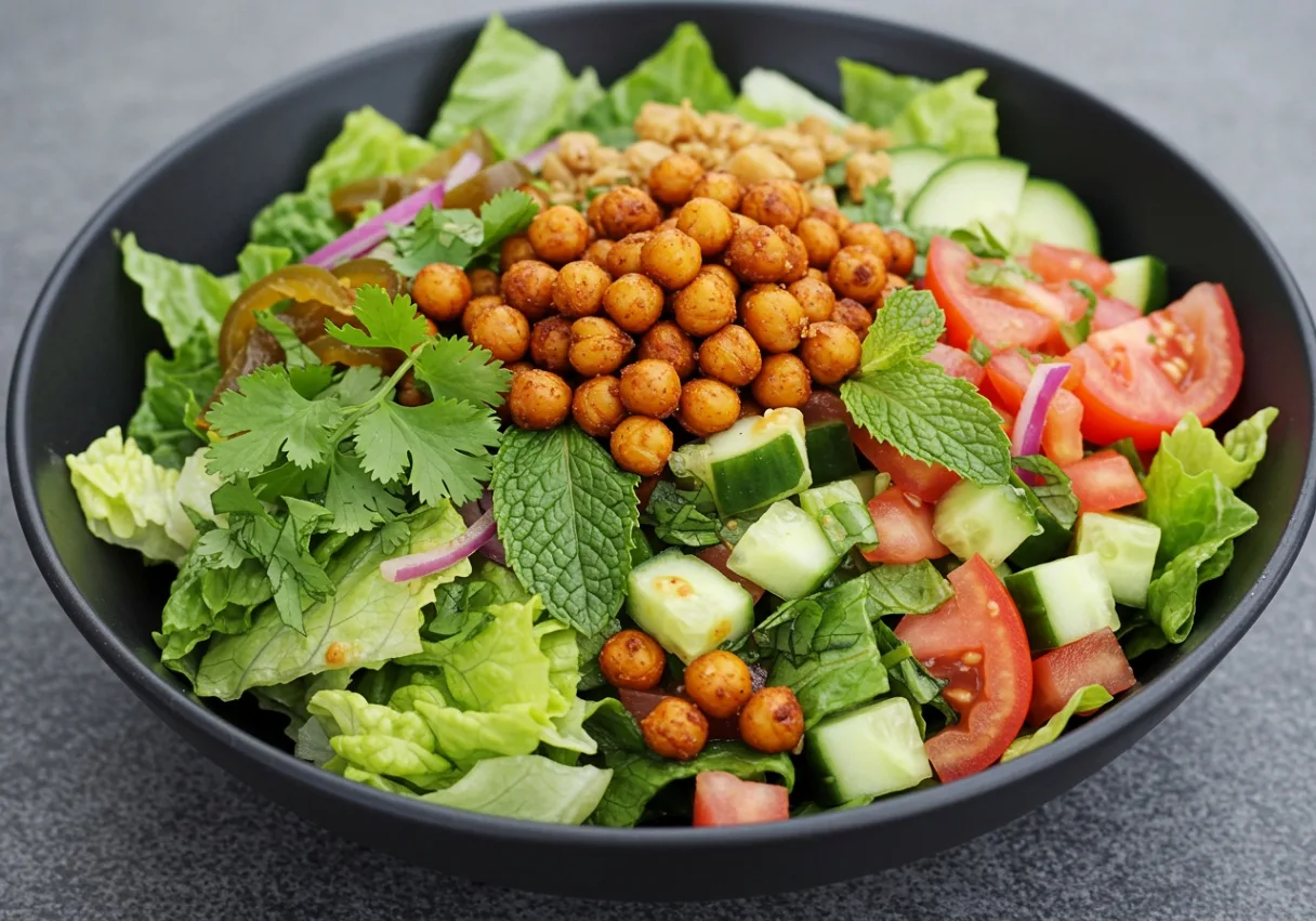 Chopped Salad with Chickpeas