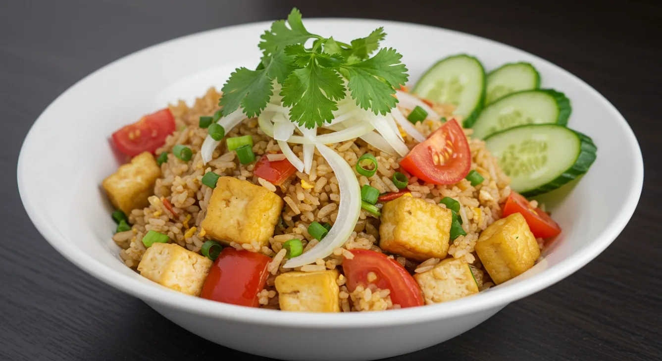 Vegan Tofu Fried Rice Box (No Egg)