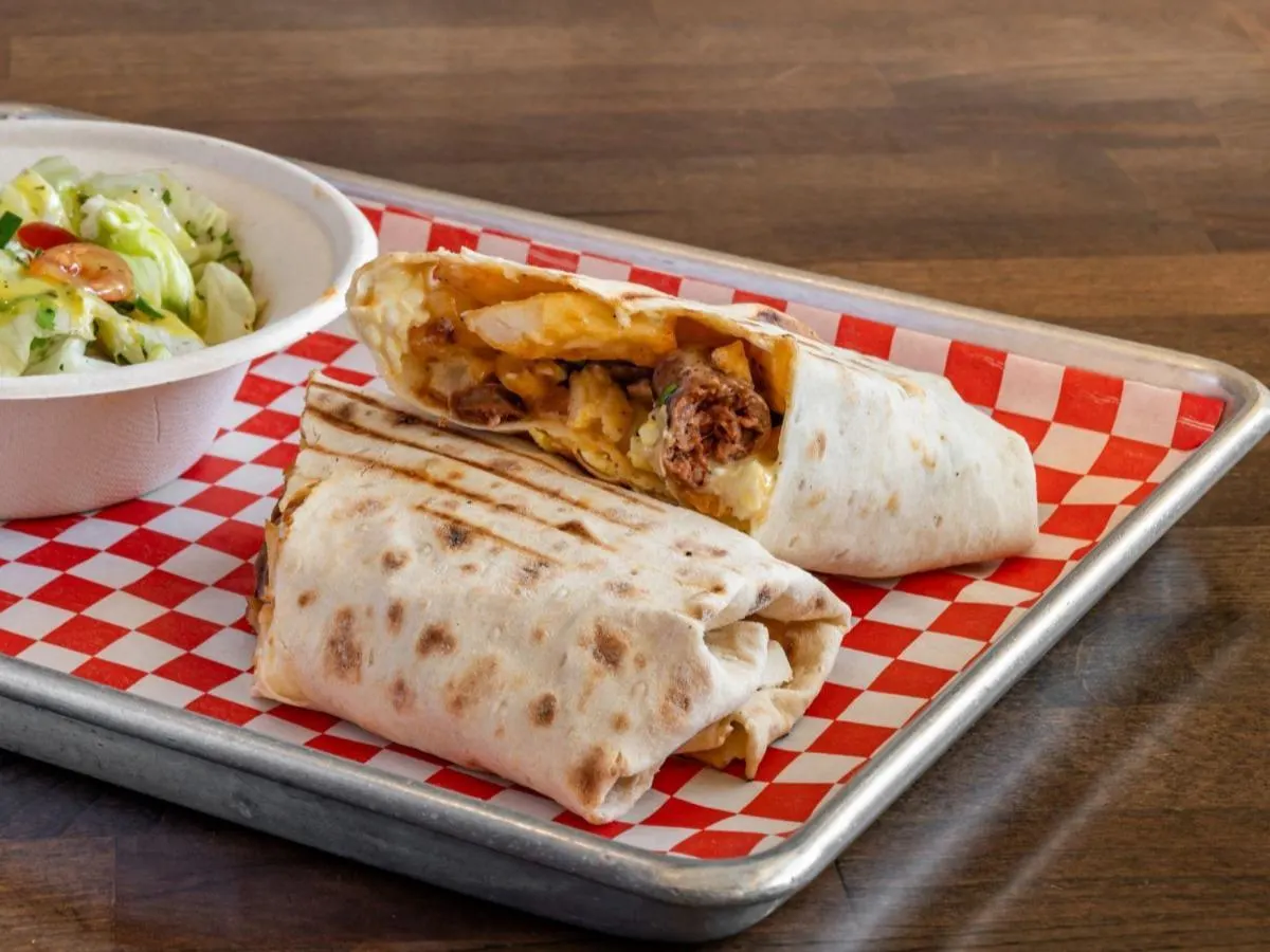 Ground beef Breakfast Wrap