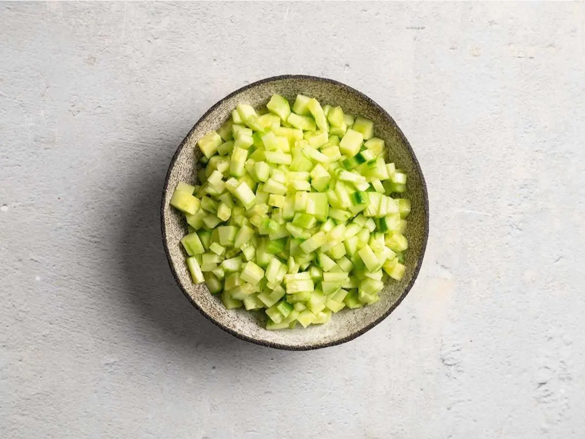 Diced Cucumbers