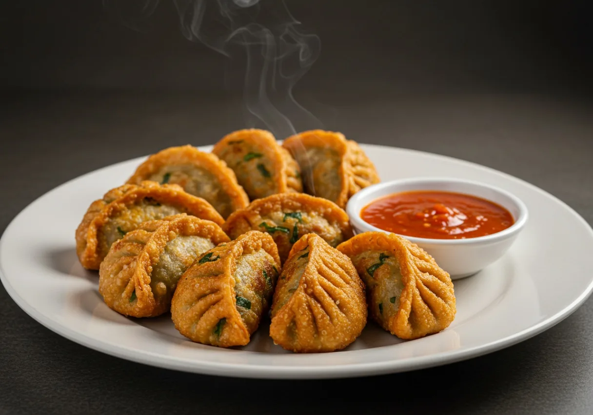 Small Vegetable Fried Momo