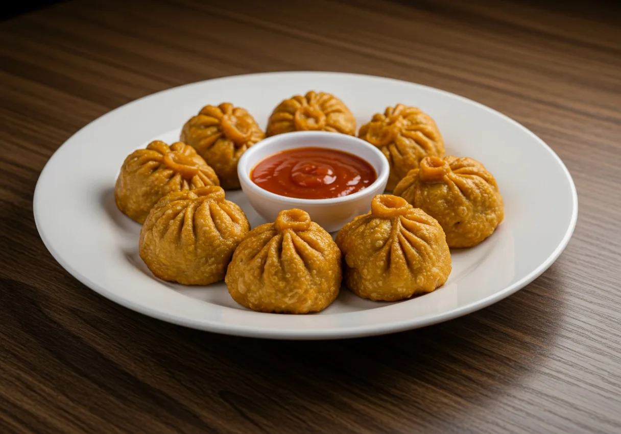 Small Vegetable- Plant based Chicken- Fried Momo
