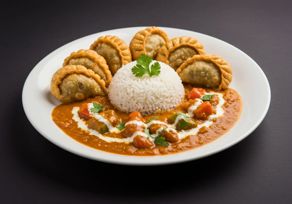 Small Vegetable Tikka Masala Momo