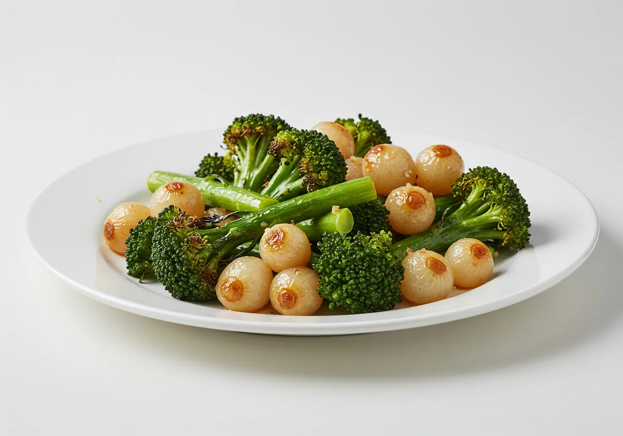 Small Broccolini & Pearl onions