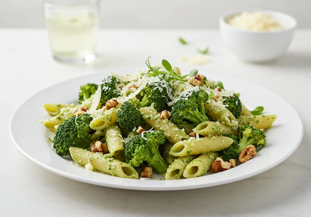 Large Broccoli-Walnut Penne Bake