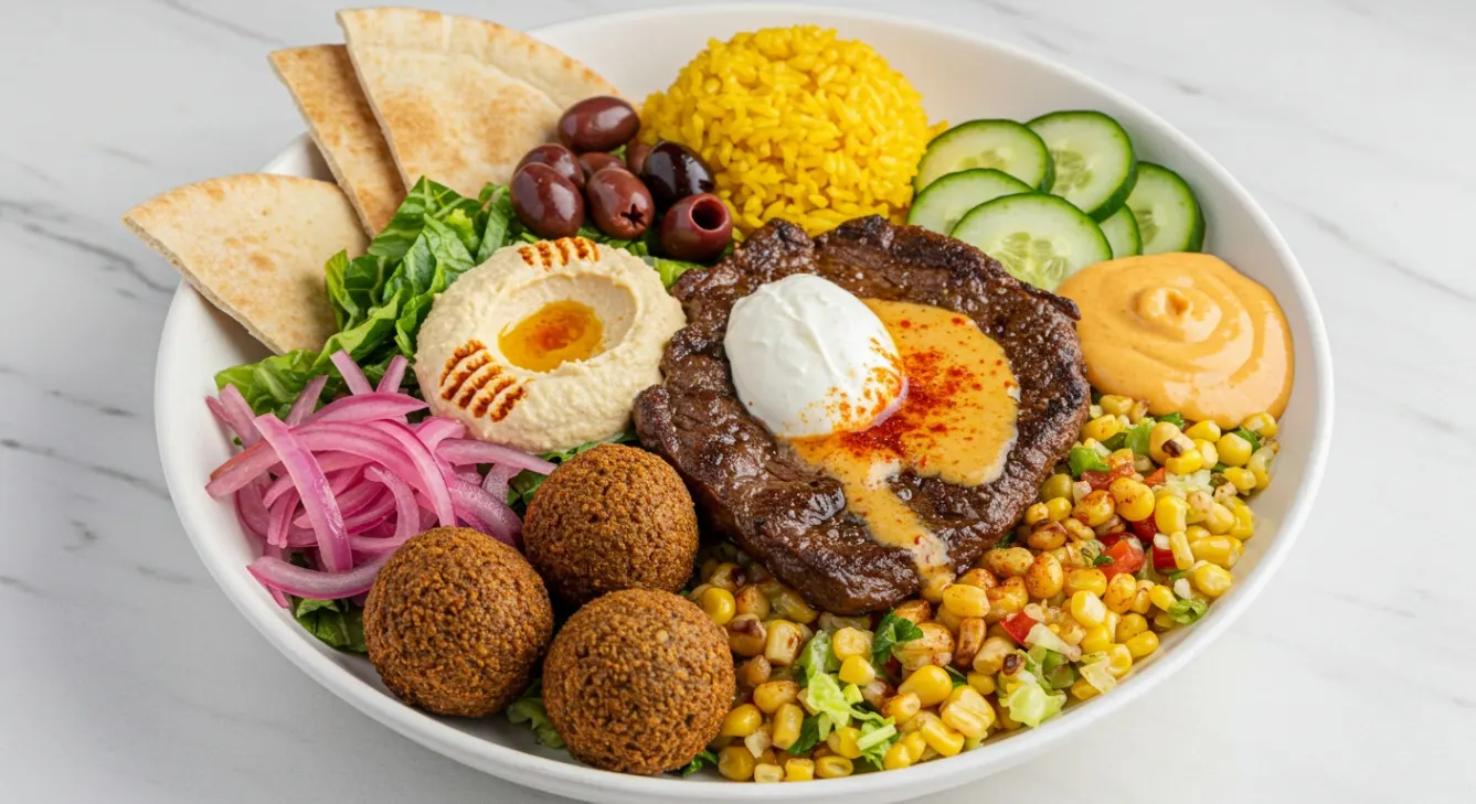 Grilled Steak Saffron Rice Bowl