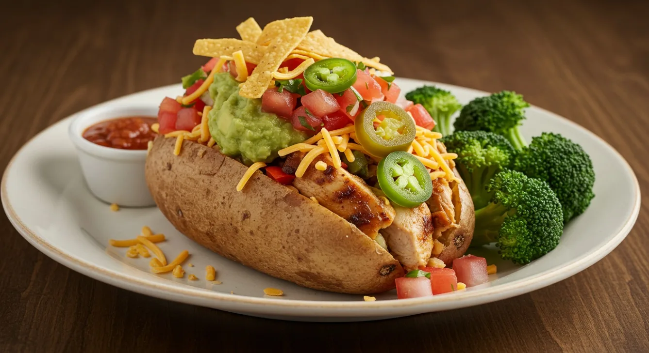 Senor Spud with Steamed Broccoli