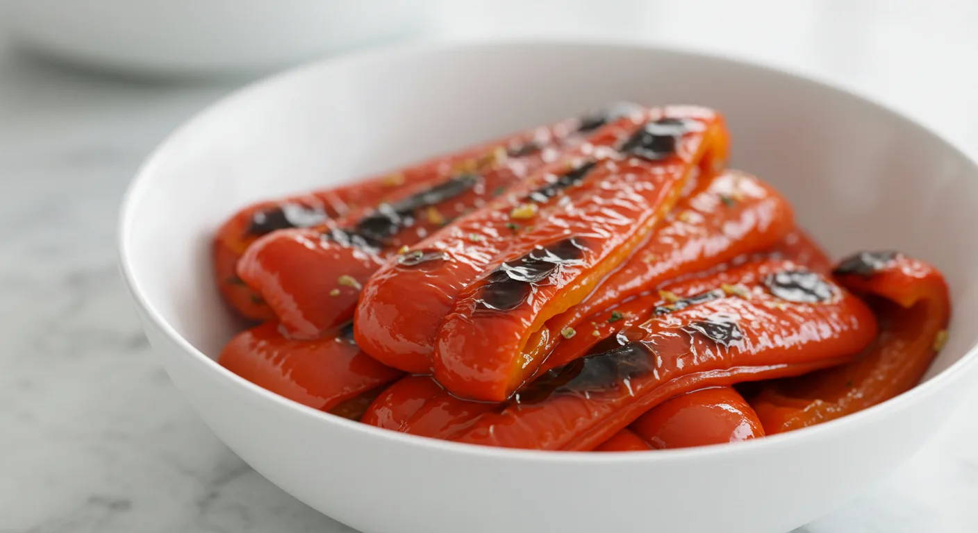Roasted red peppers