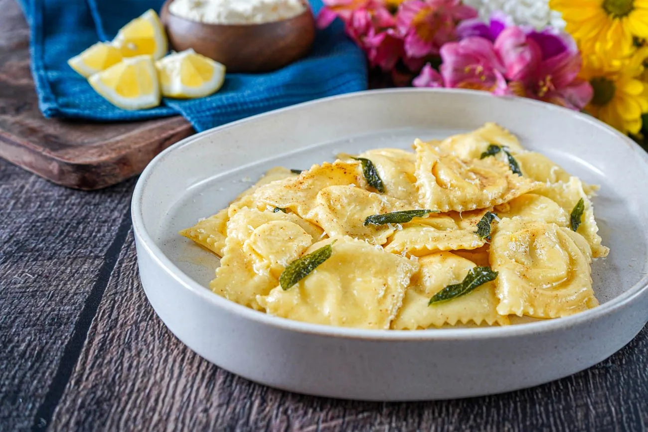 Vegan Portobello Mushroom Ravioli (No Sauce)