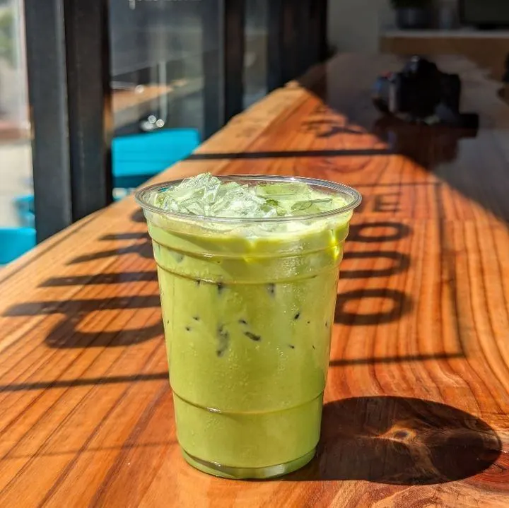 Classic Matcha Iced Latte w/ Oat Milk