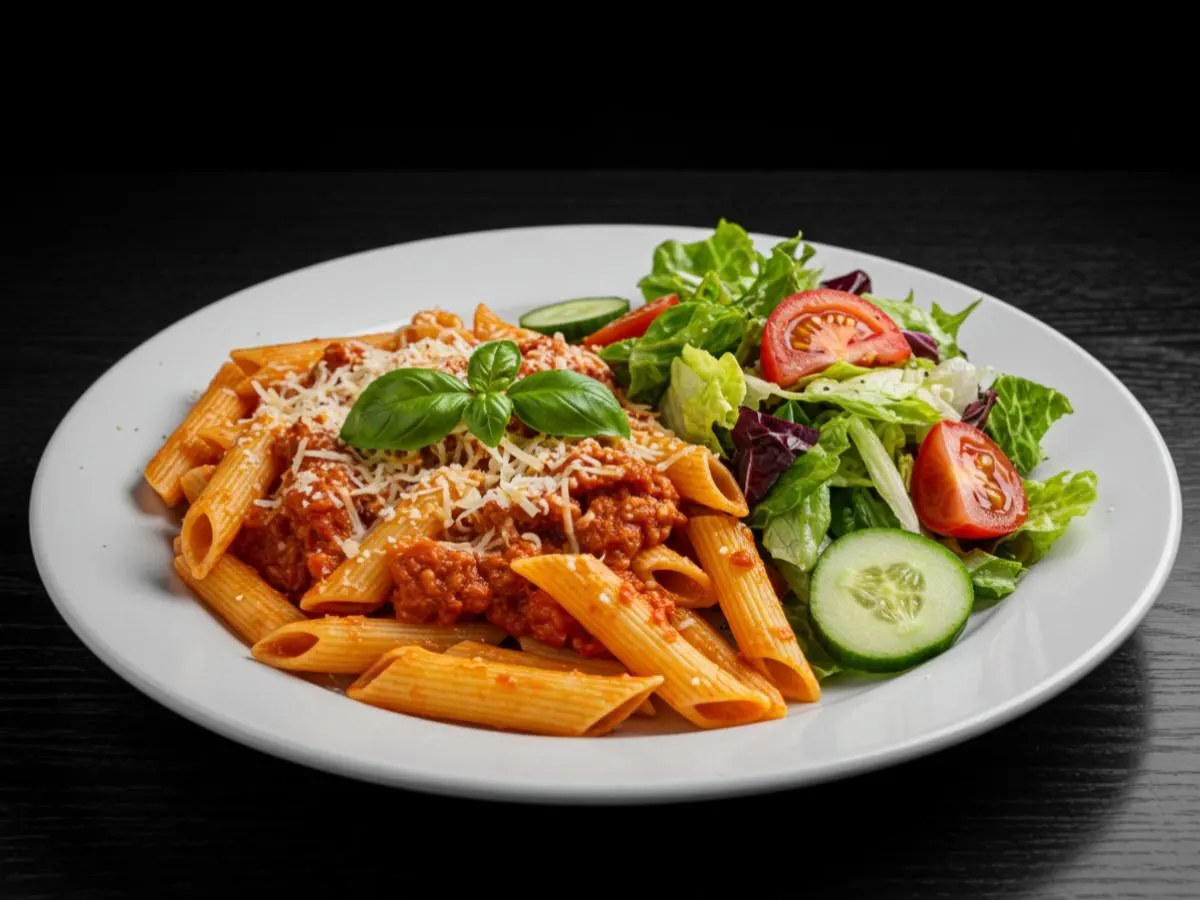 Pomodoro and Garden Salad