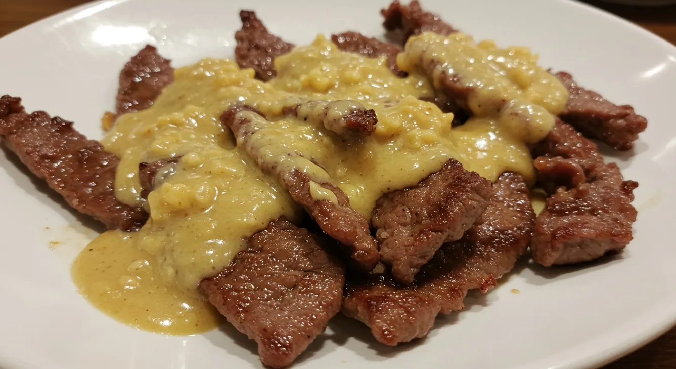 Grill Marinated Angus Top Sirloin with Garlic Sauce