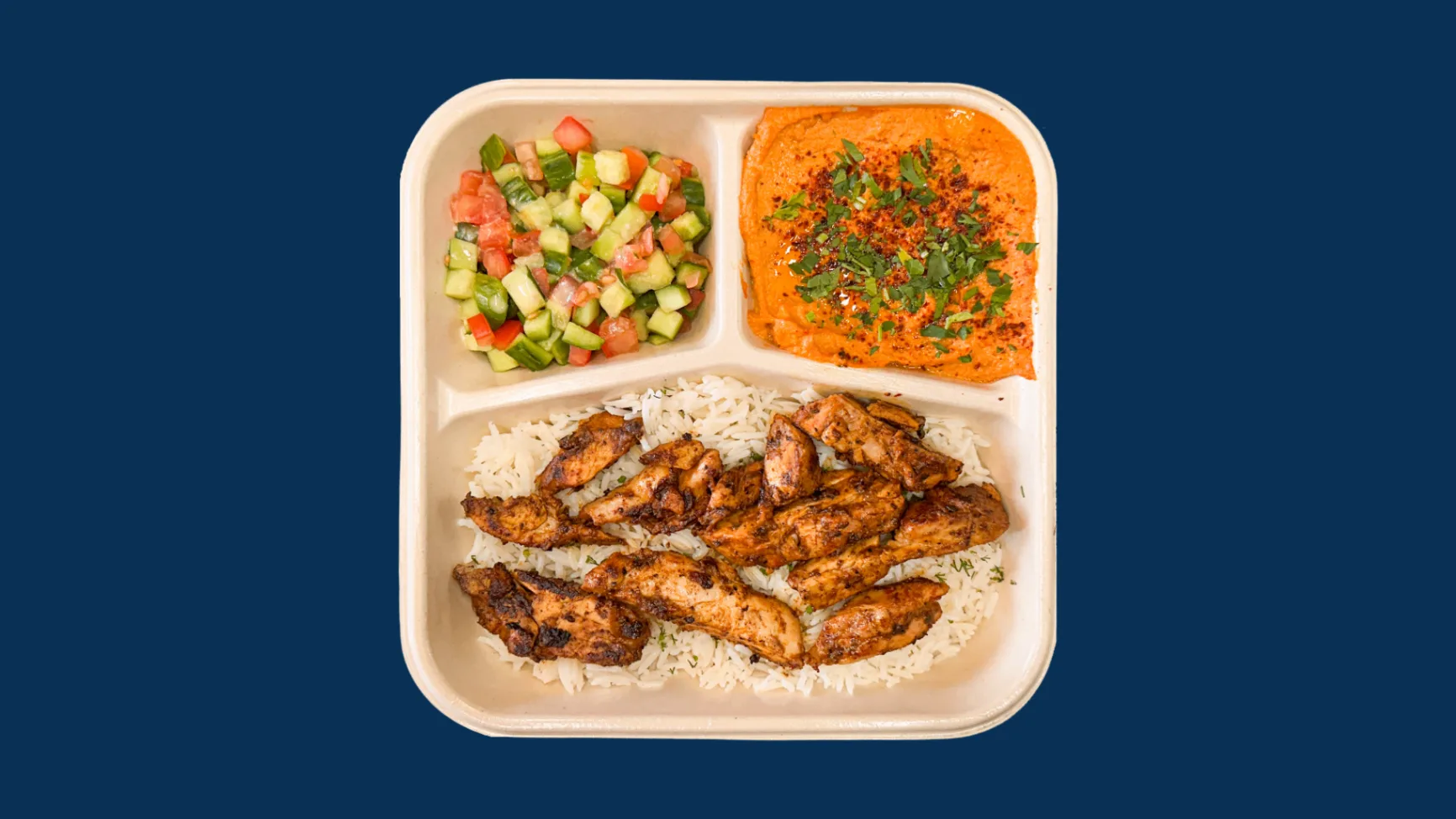 Chicken Mezze Bowl with Pita