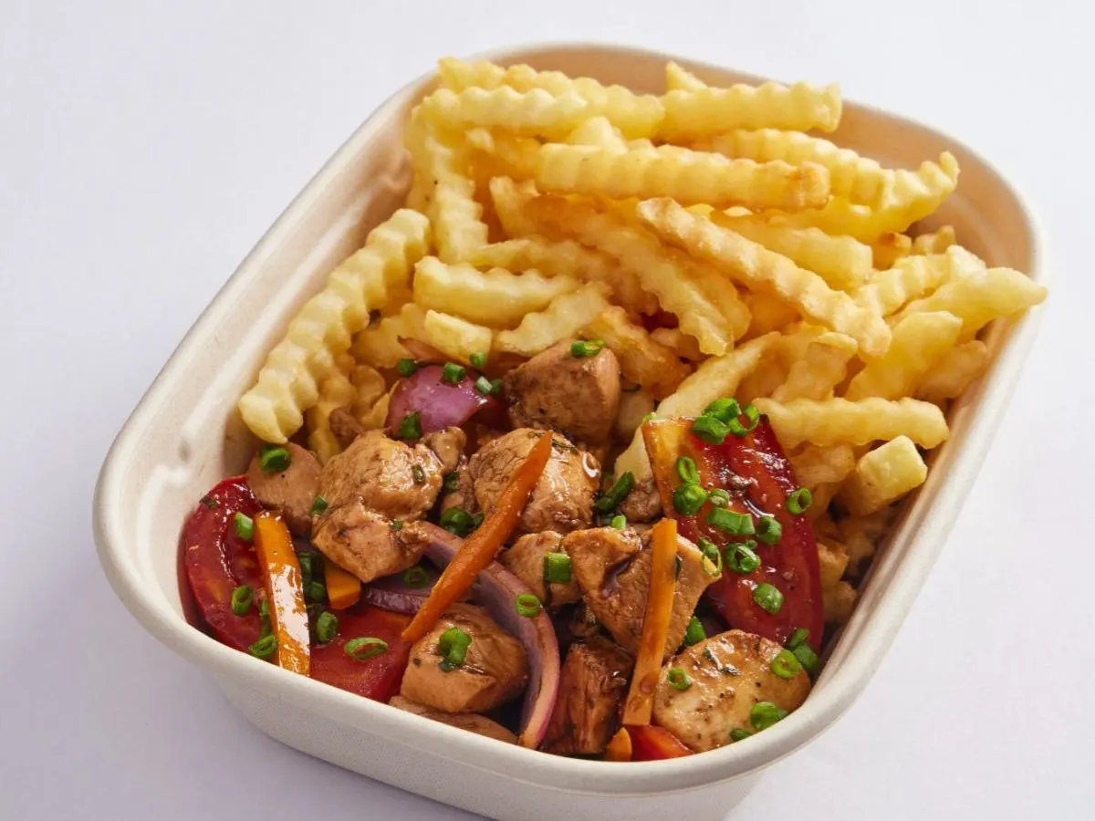 Chicken Saltado with Fries