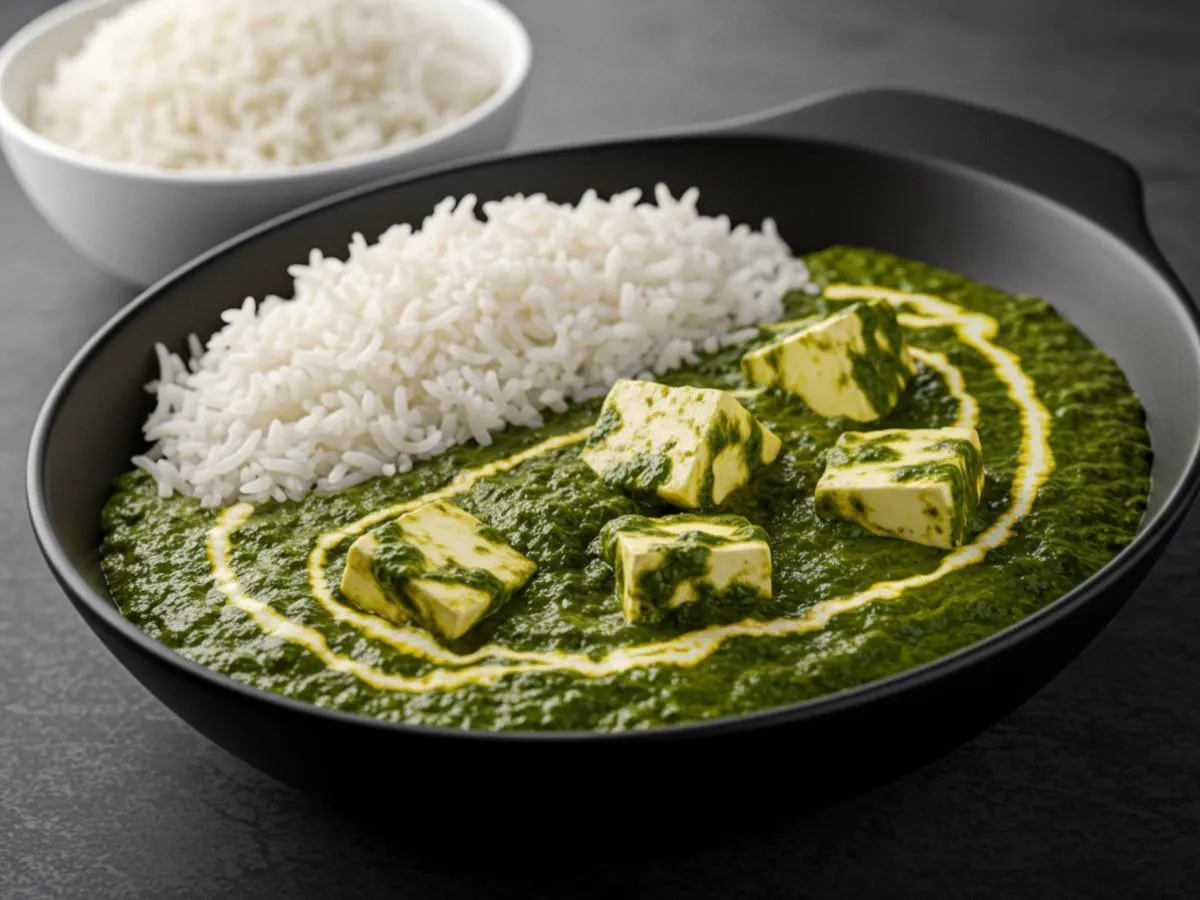 Saag Paneer with Basmati Rice
