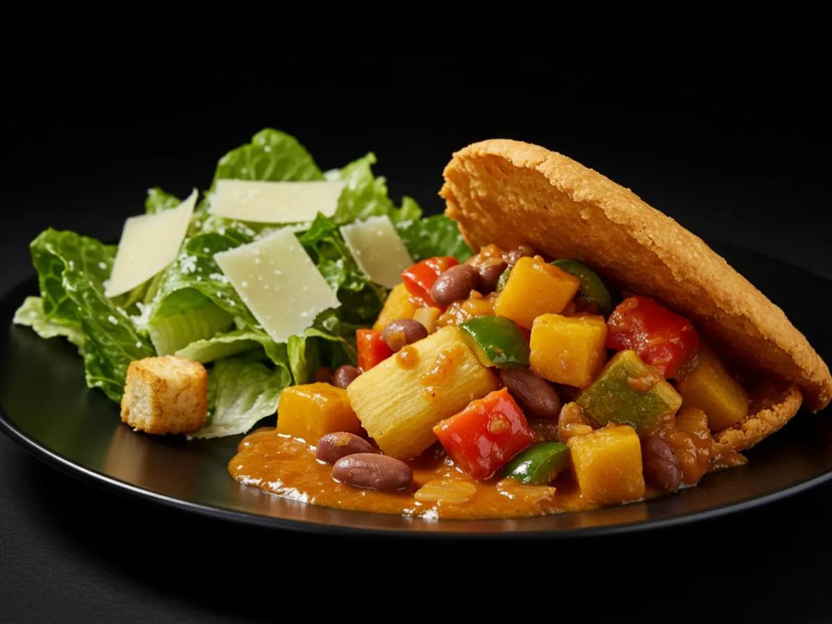 Isla Empanada with Caesar Salad