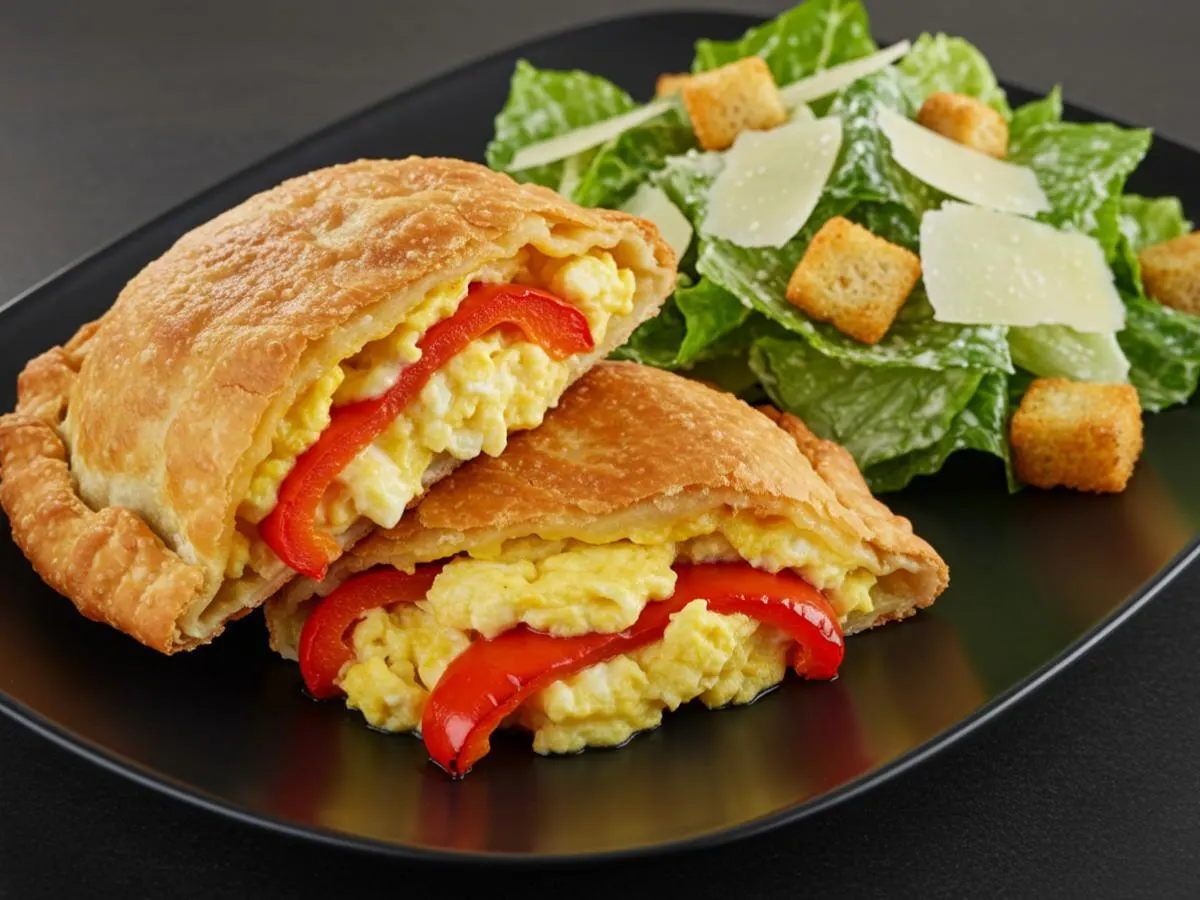 La Gallina Empanada with Caesar Salad