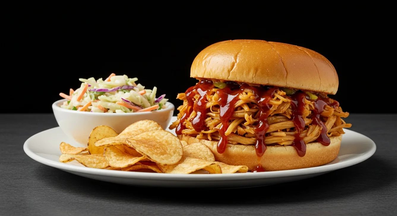 Gluten-Free BBQ Jackfruit Sandwich Meal