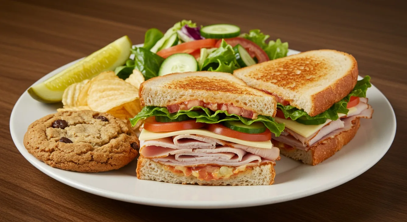 Smoked Turkey Sandwich with House Salad