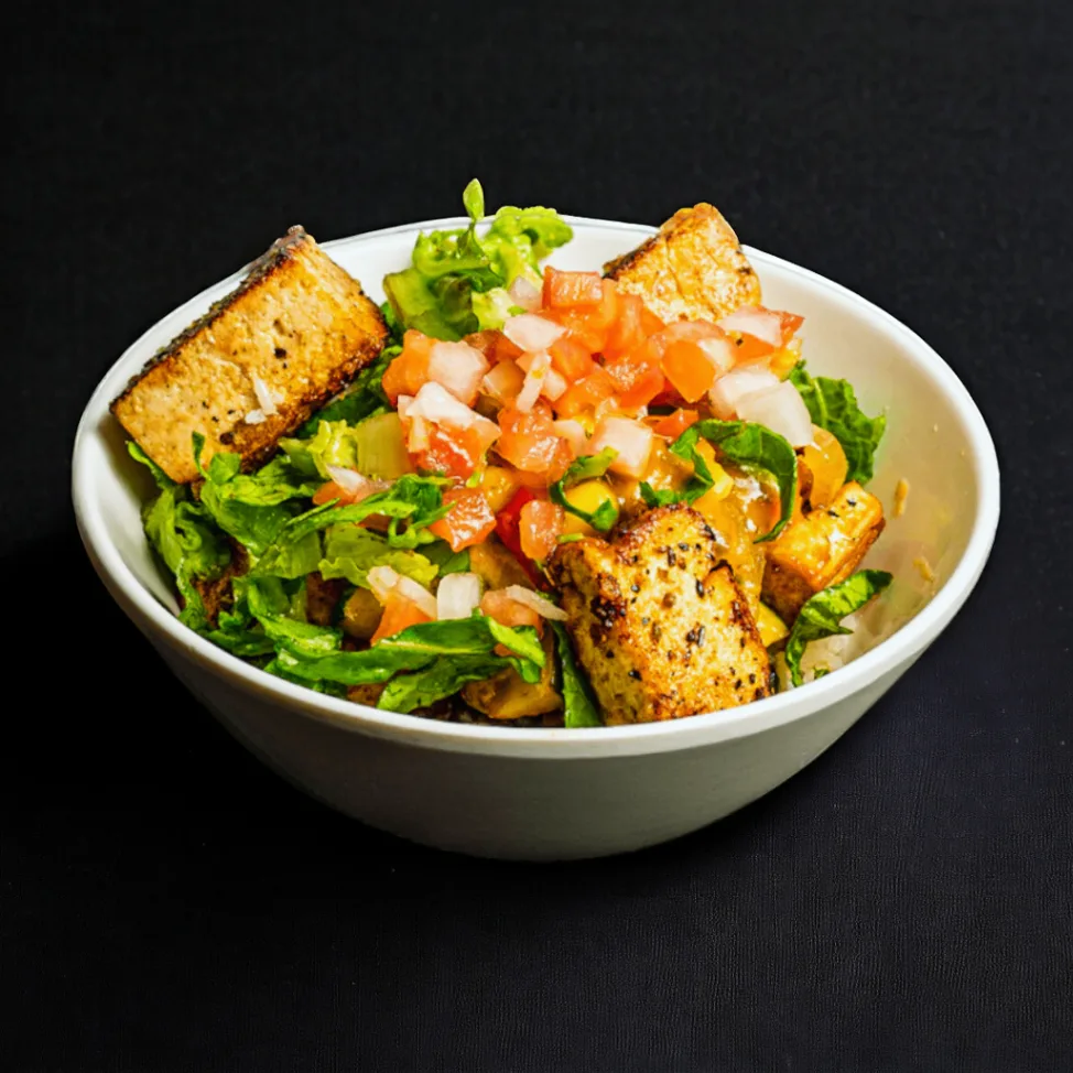 Tofu Bowl with Pinto Beans