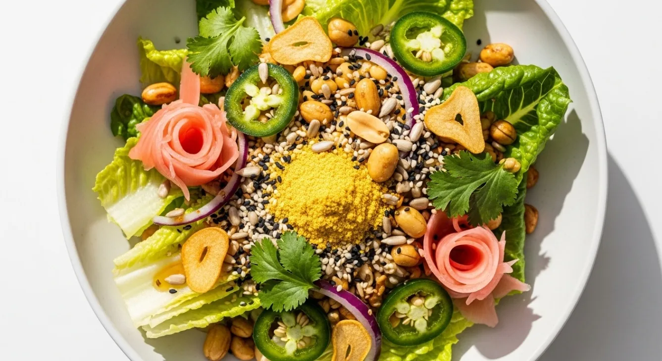 Ginger Salad with Romaine - Vegan