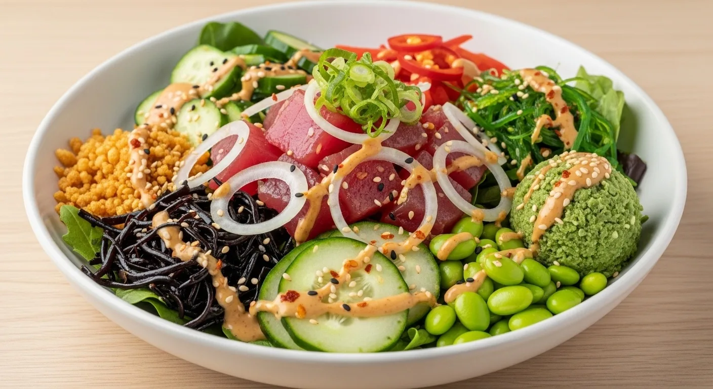 Regular Hawaiian Ahi over Salad
