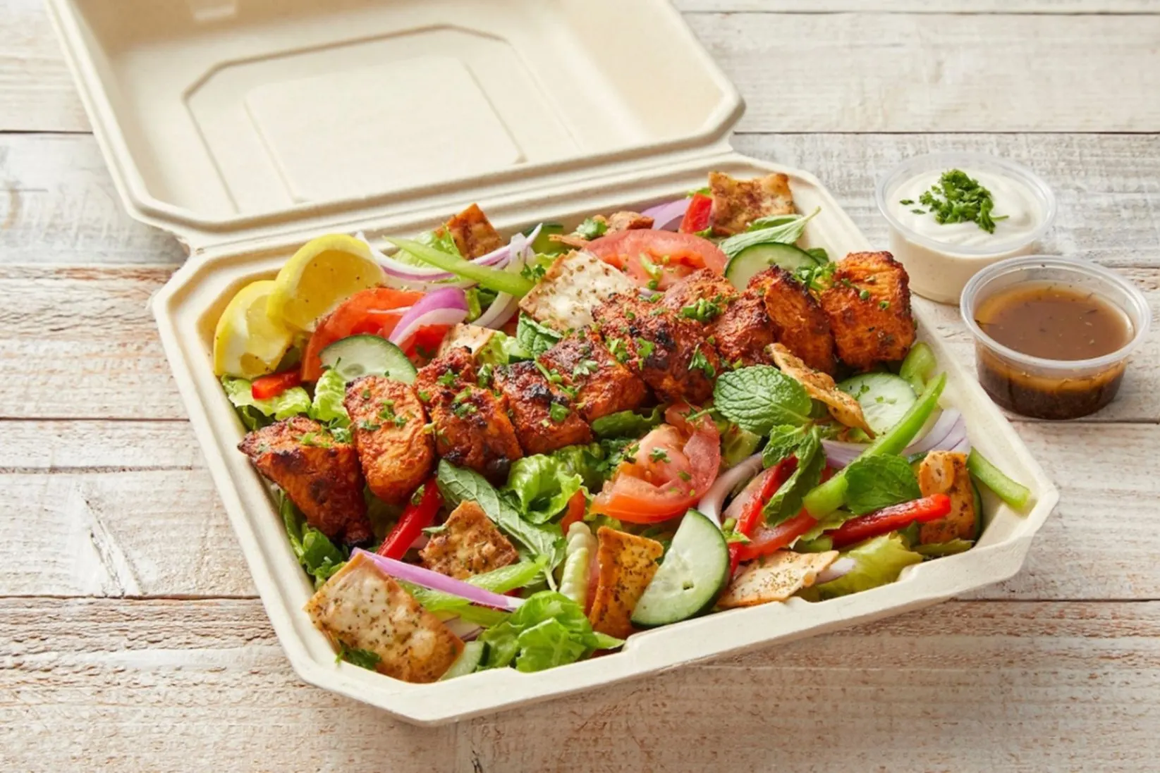 Chicken Kebab Salad (Gluten-Free)
