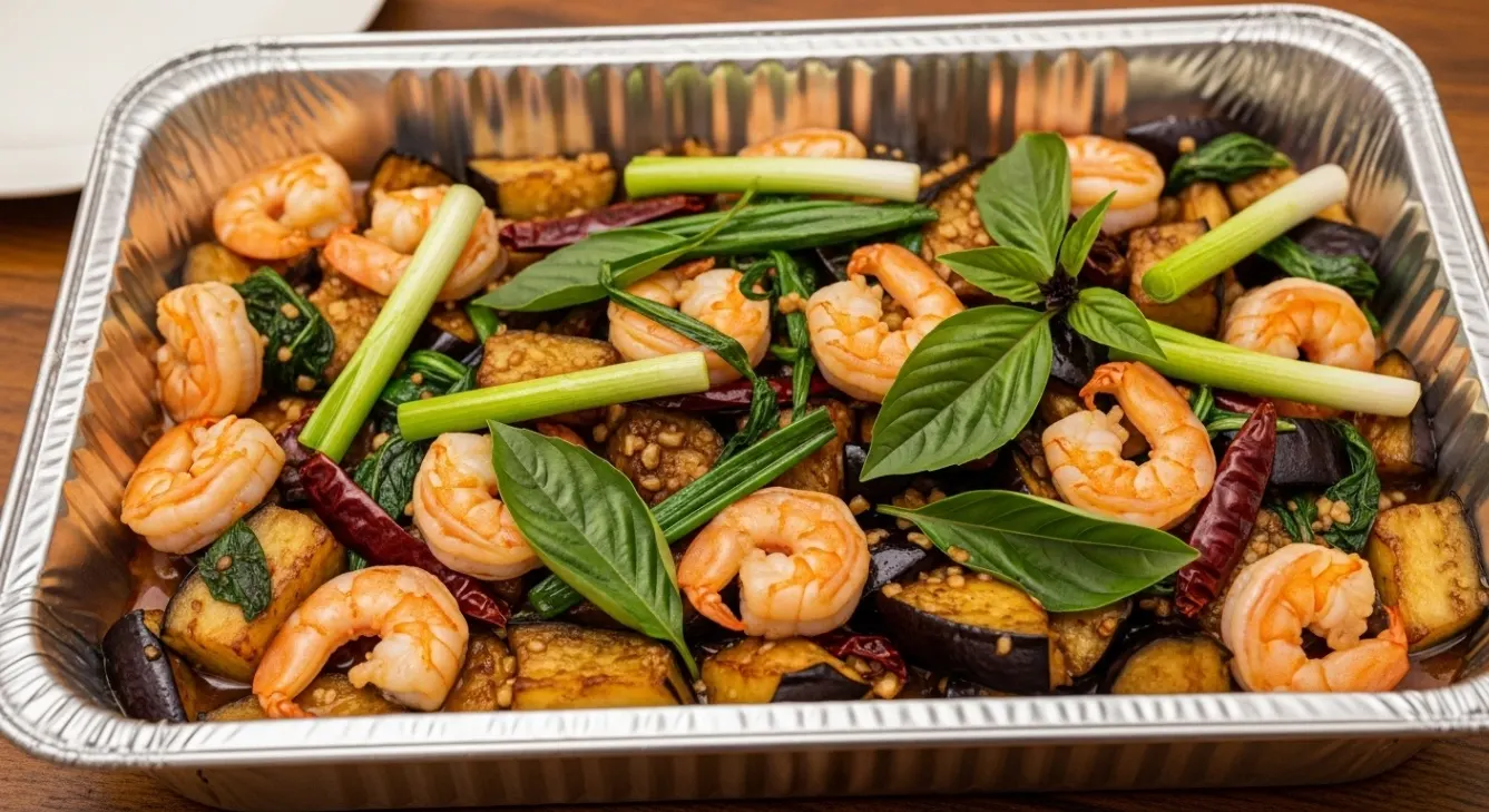 Shrimp and Eggplant