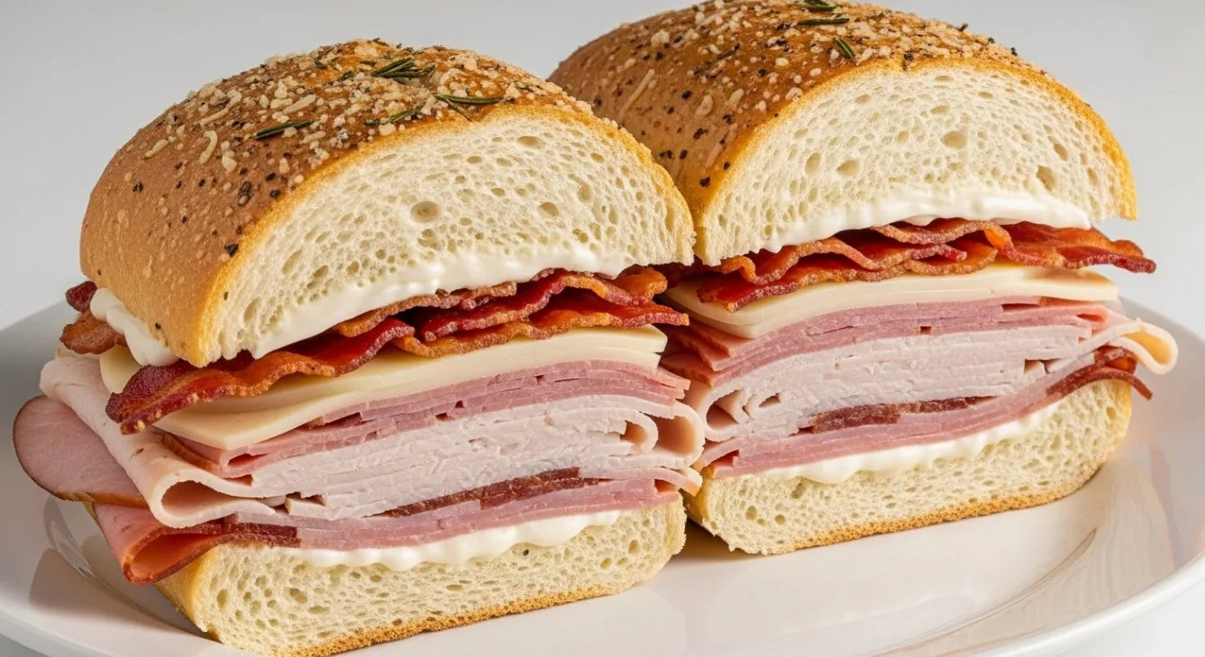 No. 8 Club Sub on Rosemary Parmesan Bread