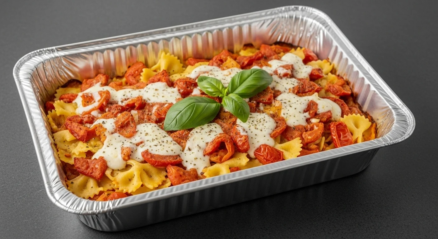 Farfalle Oven Roasted Tomatoes Oven Roasted Tomatoes, Fresh Mozzarella, and Fresh Basil