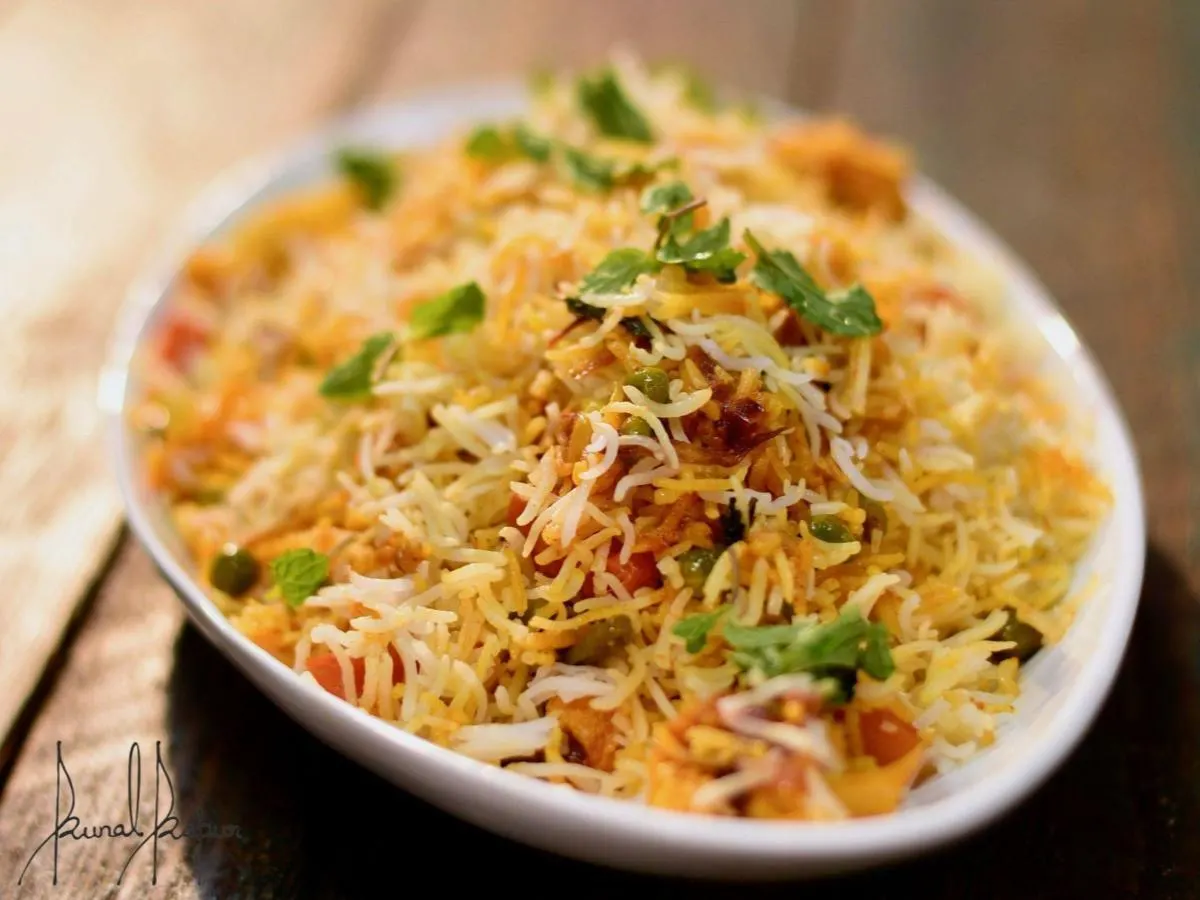 [NO GARLIC] Vegetable Biryani