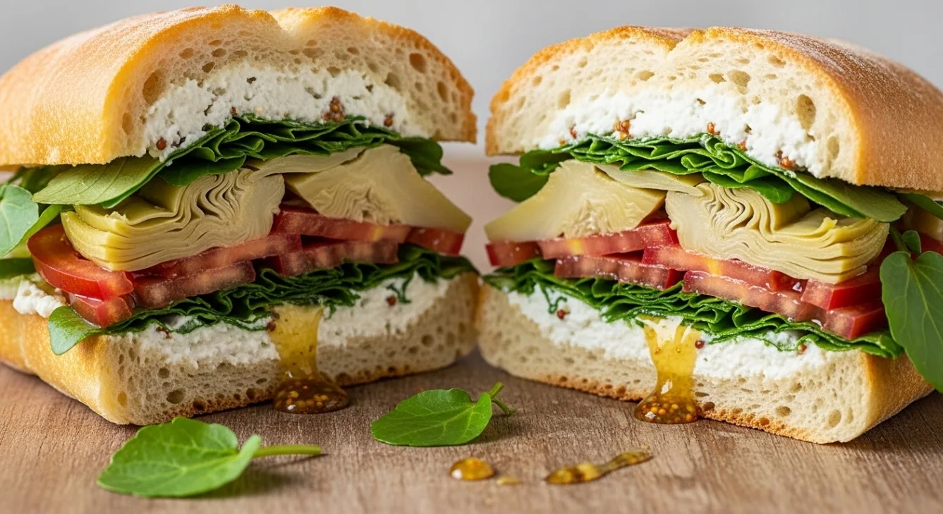 Goat Cheese Artichoke Sandwich