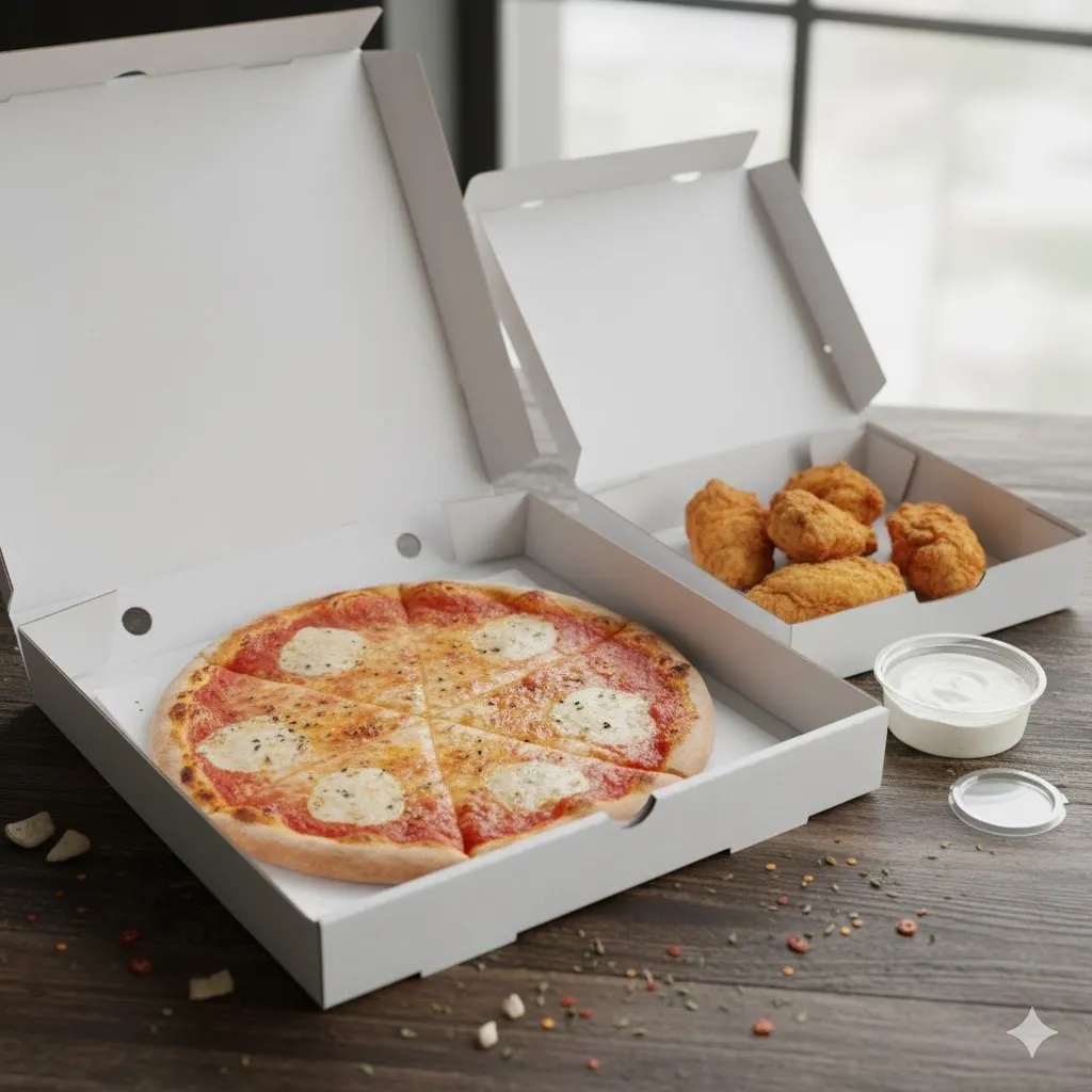 Personal Cheese Pizza and Boneless Plain Wings
