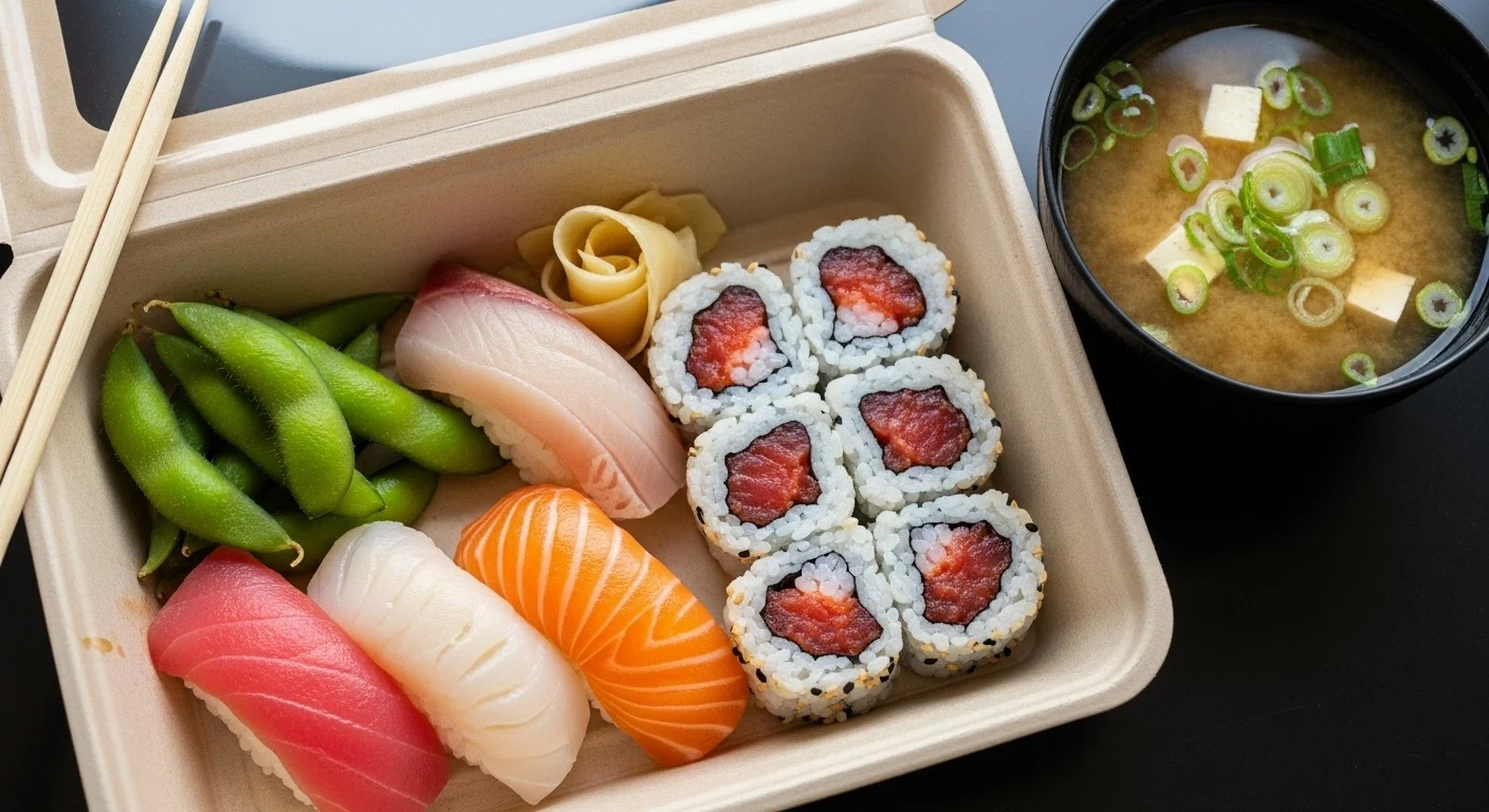 Happy Bite Lunch Box With Spicy Tuna Roll
