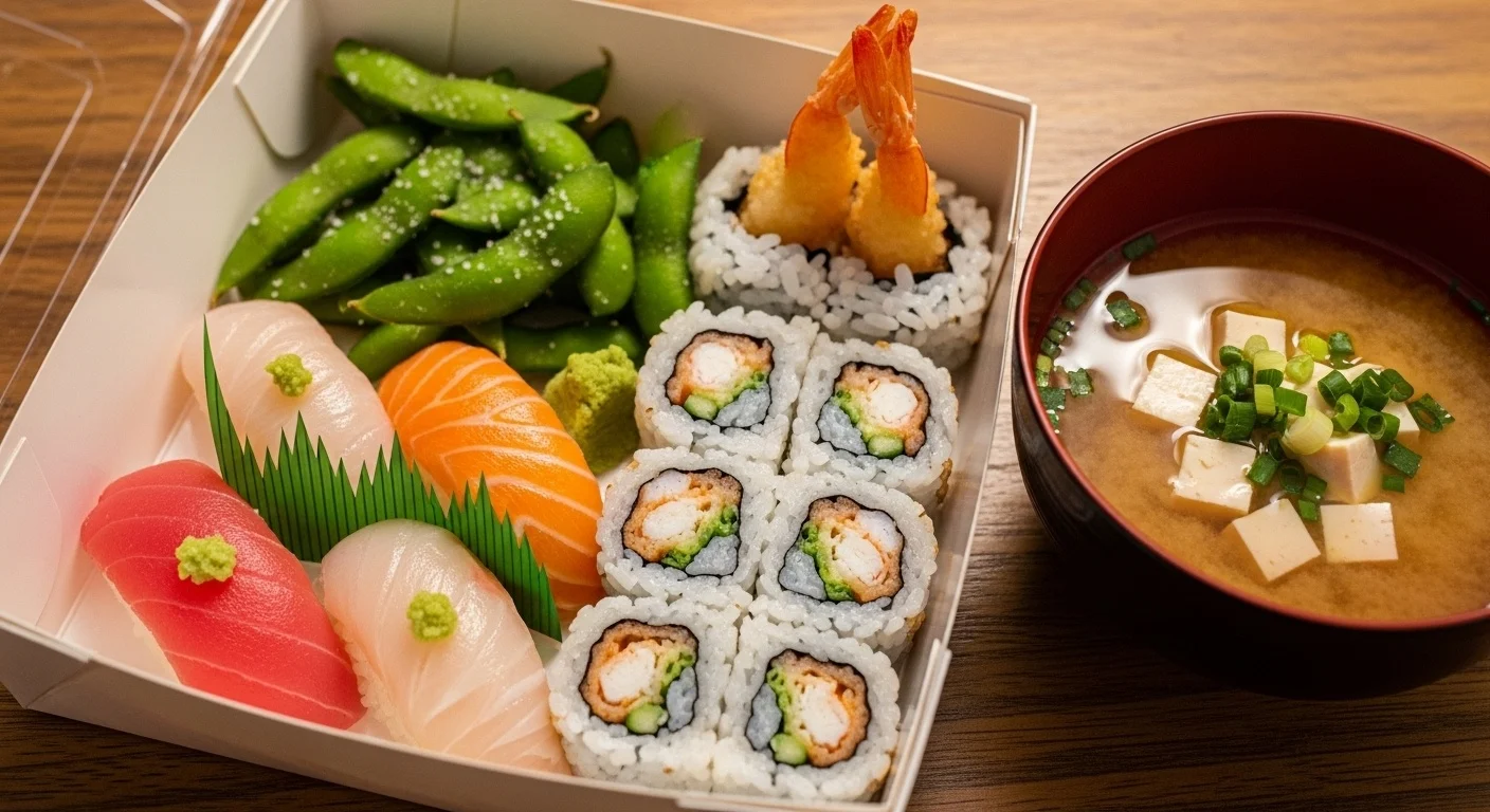 Happy Bite Lunch Box With Shrimp Roll