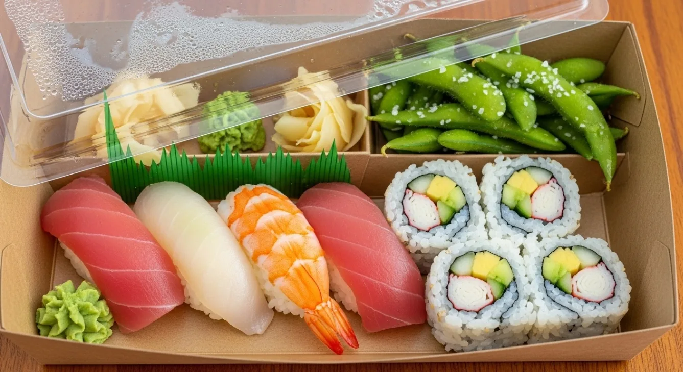 Happy Life Lunch Box With Crab Roll