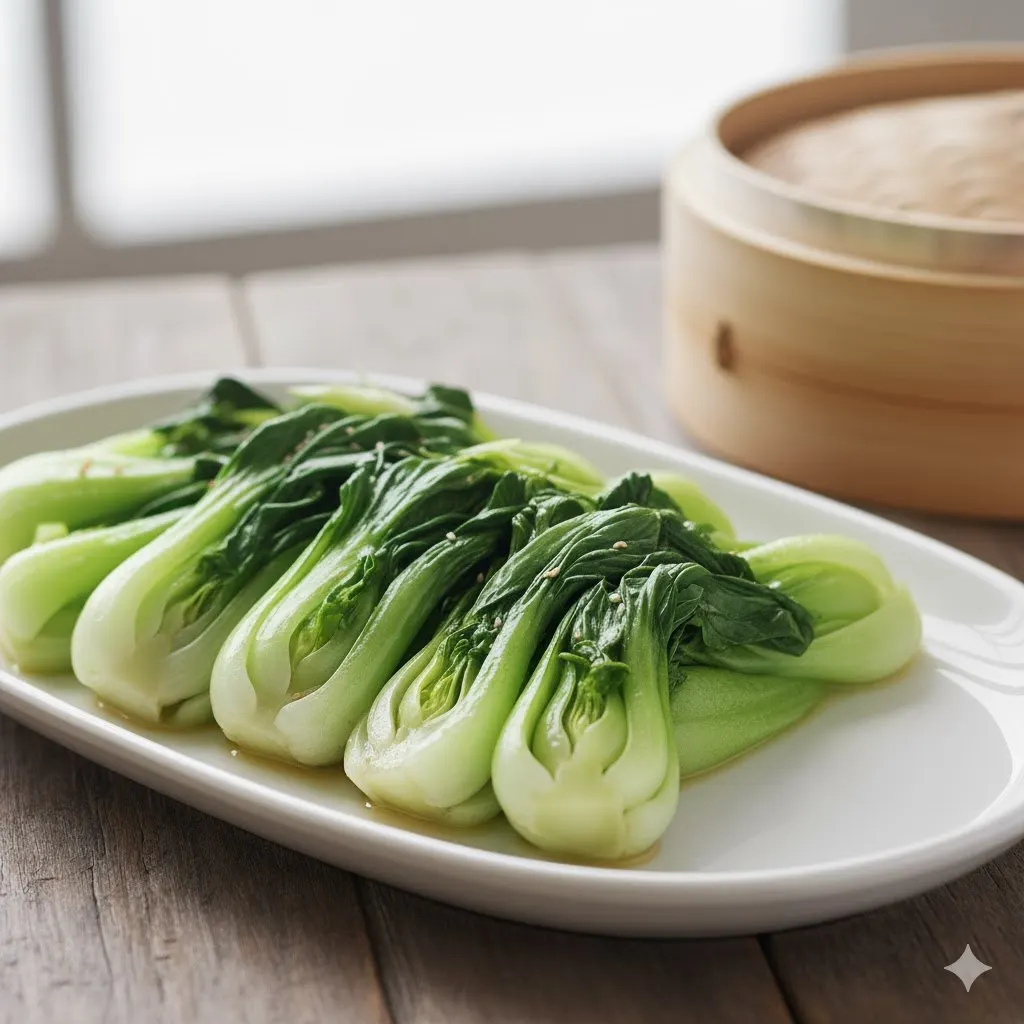 Steamed Baby Bok Choy