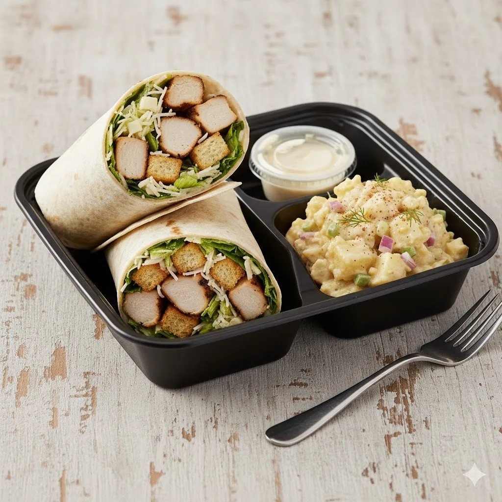 The Hail, Caesar! Wrap with Potato Salad