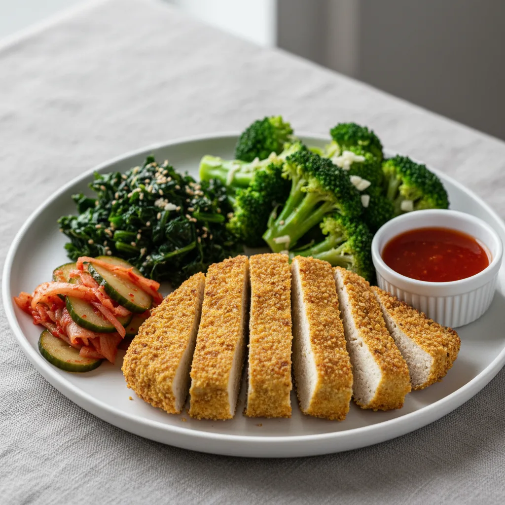 Vegan Baked Tofu Plate Vegan Baked Tofu Plate