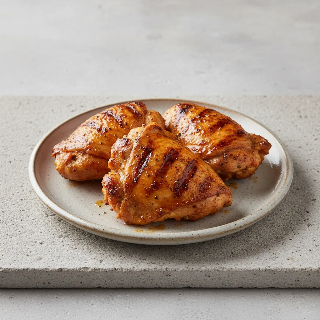 Organic Peruvian Grilled Boneless Chicken Thighs Organic Peruvian Grilled Boneless Chicken Thighs