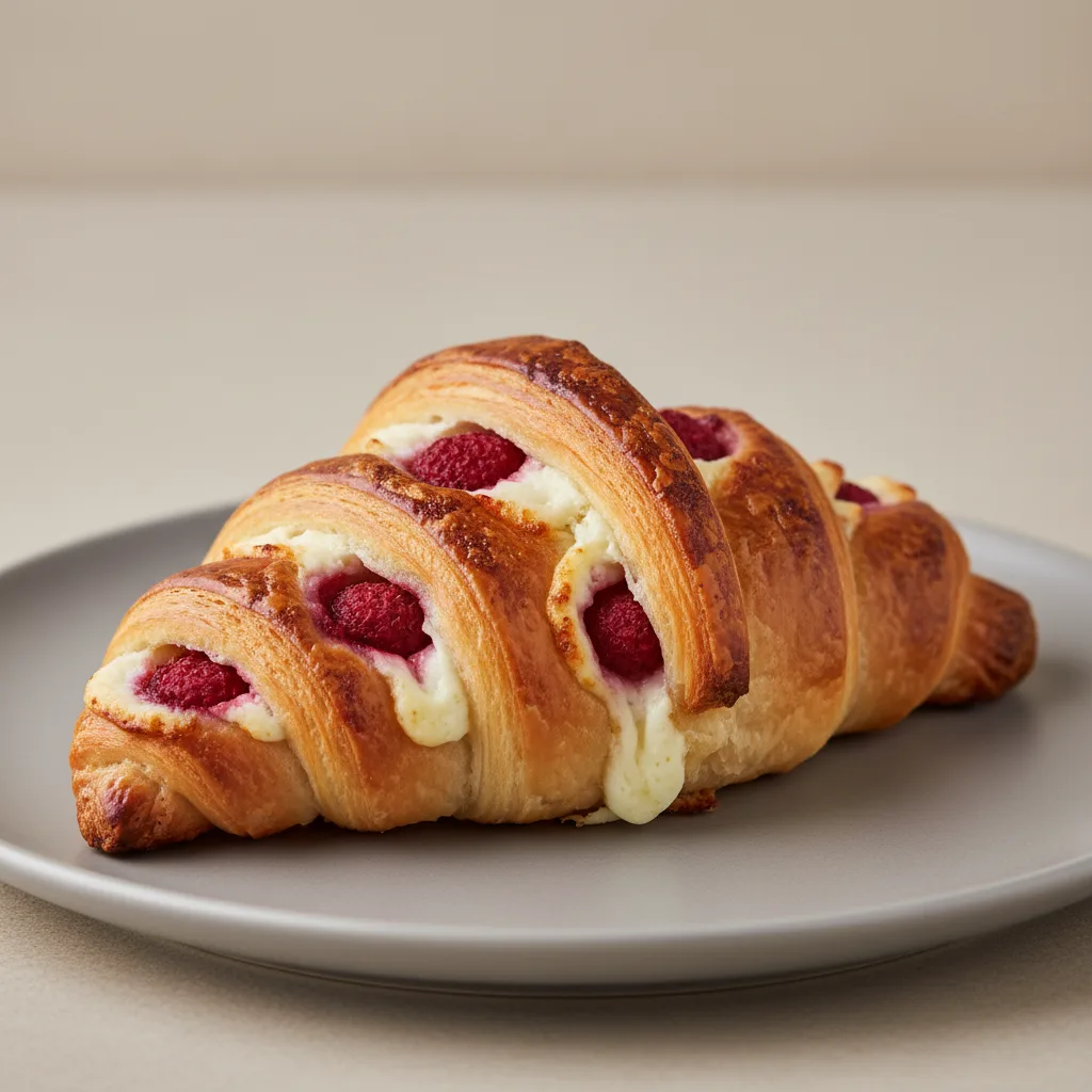 Raspberry and Cheese Croissant