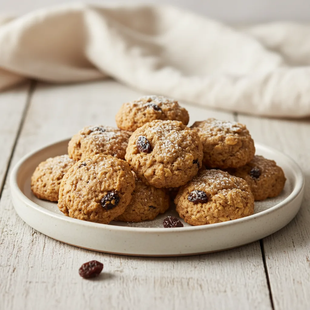 Mini Oatmeal Raisin Cookies