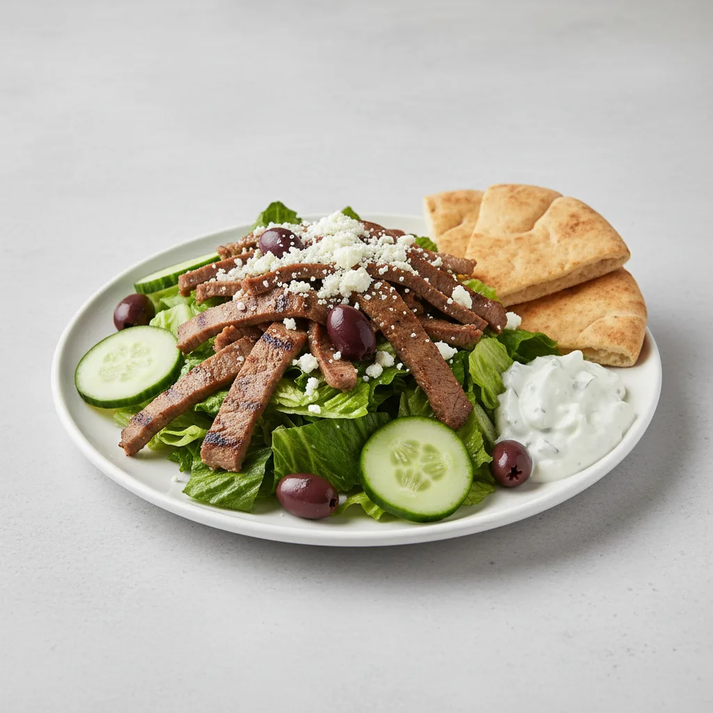 Greek Gyro Salad (NO Tomatoes)