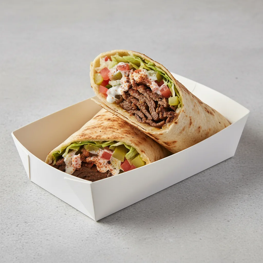 Boxed Beef Shawarma Wrap Boxed Beef Shawarma Wrap