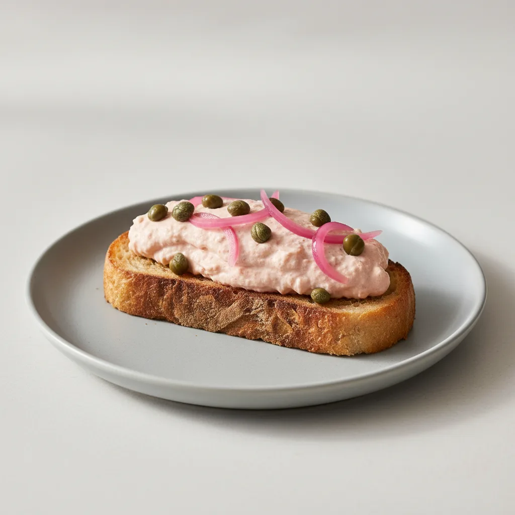 Smoked Salmon Mousse Toast